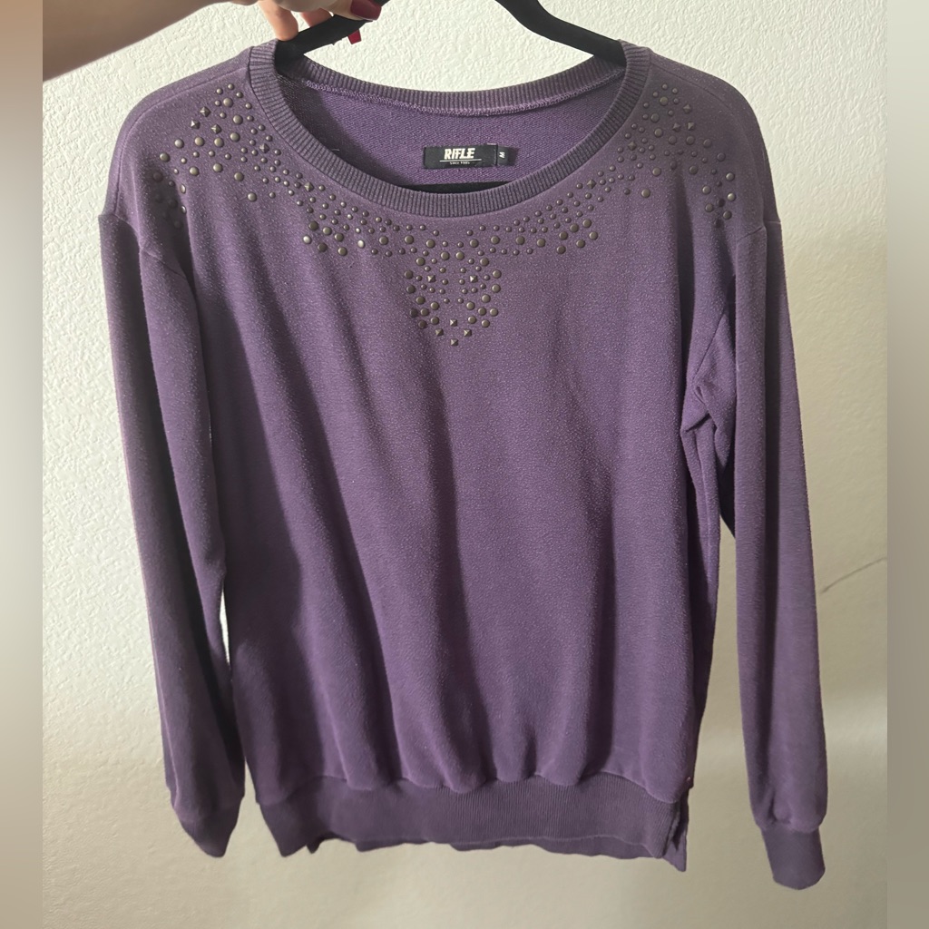 5x$15 Studded Pullover Sweater